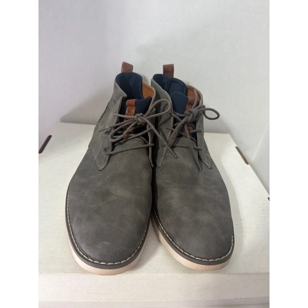 Sonoma Goods for Life Mens 13 Javie Grey Chukka Desert Boots Ortholite Lining
